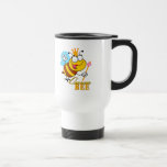 funny cartoon queen bee with text coffee mug