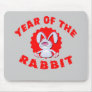 Funny Cartoon Rabbit Year of the Rabbit Gifts Mouse Mat