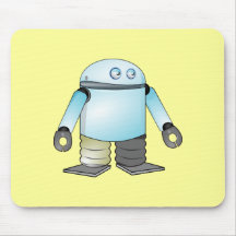Funny Cartoon Robot Mousepads