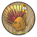 Funny Cartoon Thanksgiving Turkey stickers