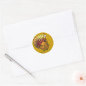 Funny Cartoon Thanksgiving Turkey stickers