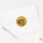 Funny Cartoon Thanksgiving Turkey stickers