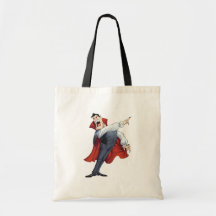 Funny Cartoon Vampire with Bats by Al Rio Canvas Bags