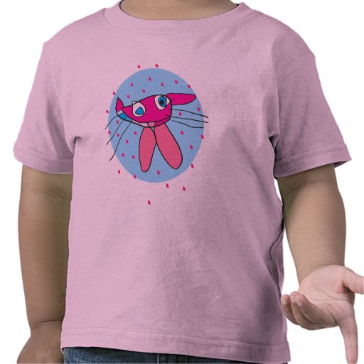 Funny cat and fish design kid's T-shirt