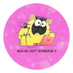Funny Cat and Mouse stickers