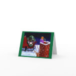 Funny Cat Christmas Card Reindeer Creationarts