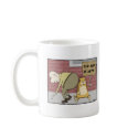 Funny cat coffee mug: End is Near