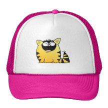 Funny cat laugh mesh hat