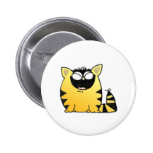 Funny cat laugh pinback buttons