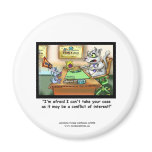 Funny Cat & Lawyer Funny Novelty Magnet