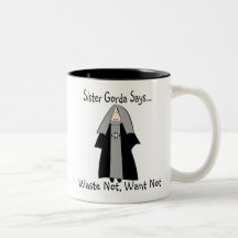 Funny Catholic Nun Gifts, "Sister Gorda" Mug