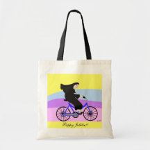 Funny Catholic Nun Jubilee Gifts "Nun on a Bike" Bag
