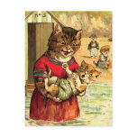 Funny Cats at the Beach - Louis Wain postcards