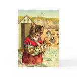 Funny Cats Card/ Invitation: Cats at the Beach