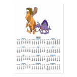 funny caveman and pet dinosaur business card templates