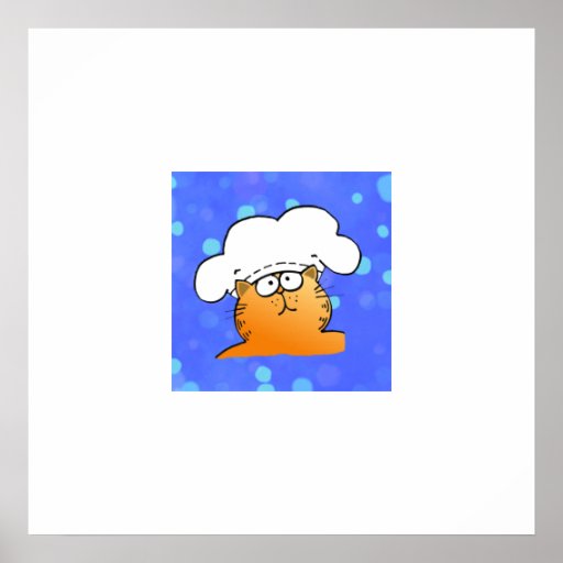 Funny Chef | Funny kitty Chef Poster