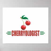 Funny Cherries Poster