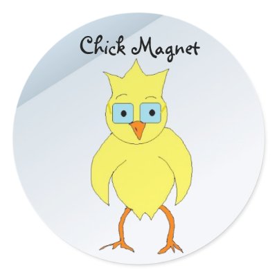 Funny Chick Magnet Sticker by seashell2