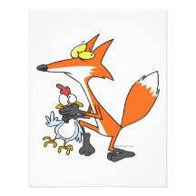 funny chicken stealing stealer fox custom announcements