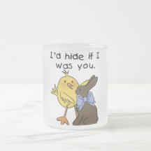 Funny Chocolate Bunny Easter Tshirts and Gifts Mugs