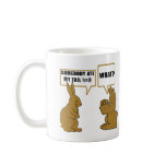 Funny Chocolate Easter Bunny Coffee Mugs