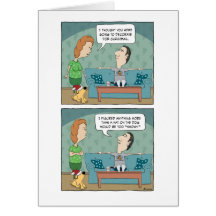 Funny Christmas card: Decorate