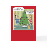 Funny Christmas card: Dim Bulb