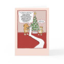 Funny Christmas card: Dog's Wish List
