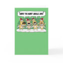 Funny Christmas card: Hairy Angels