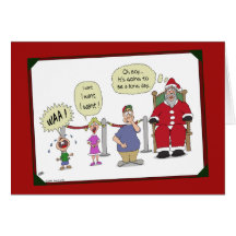Funny Christmas Cards: Long Day