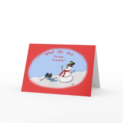 Funny Christmas Cards: Melt-Down