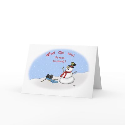 Funny Christmas Cards: Melt-Down
