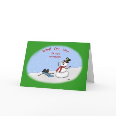 Funny Christmas Cards: Melt-Down