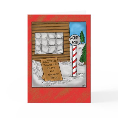 Funny Christmas Cards: North Pole Moving by nopolymon