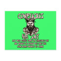 Funny Christmas Confucius postcards