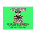 Funny Christmas Confucius postcards