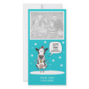 Funny Christmas cow customisable photo card photo cards