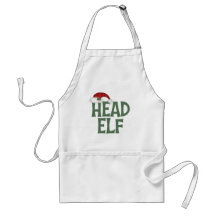 Funny Christmas Elf Apron