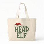 Funny Christmas Elf Tote Bag