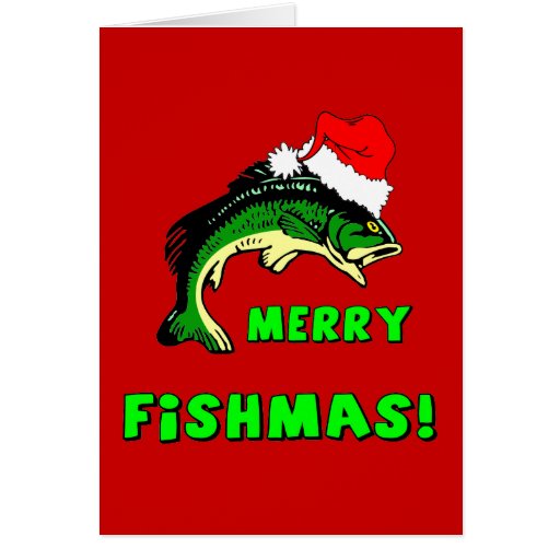 Funny Christmas fishing Card
