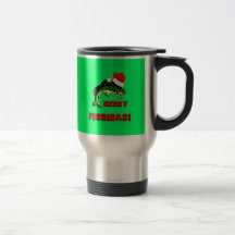 Funny Christmas fishing Coffee Mug