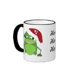 Funny Christmas Frog with Saying mugs