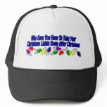 Funny Christmas lights design hats
