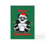 Funny Christmas Panda Bear cards