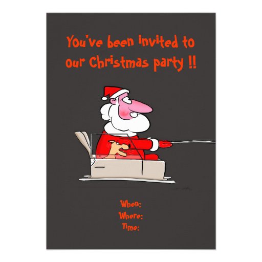 Funny Christmas Party Invitation 5 X 7 Invitation Card Zazzle