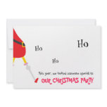 Funny Christmas Party Invitation Card (Giraffe)