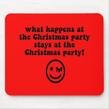 Funny Christmas party Mouse Mat