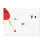 Funny Christmas Postcard - Giraffe in Santa Suit