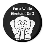 Funny Christmas Present: Real White Elephant Gift! magnets