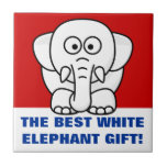 Funny Christmas Present: Real White Elephant Gift! Ceramic Tiles